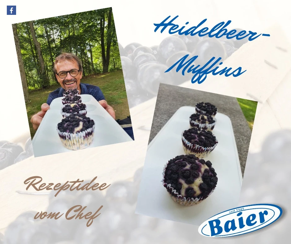 Heidelbeer-Muffin Rezept - Chef Baier ist begeistert davon